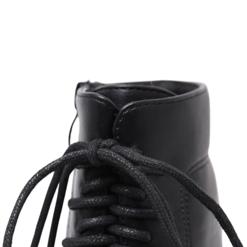 Top view showing the lace-up area and foot opening of the Merendy Yasmin ankle boot.