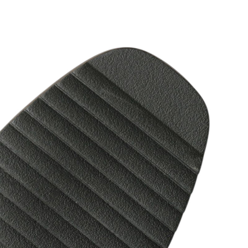 Close-up of the rubber sole showing the textured grip pattern.