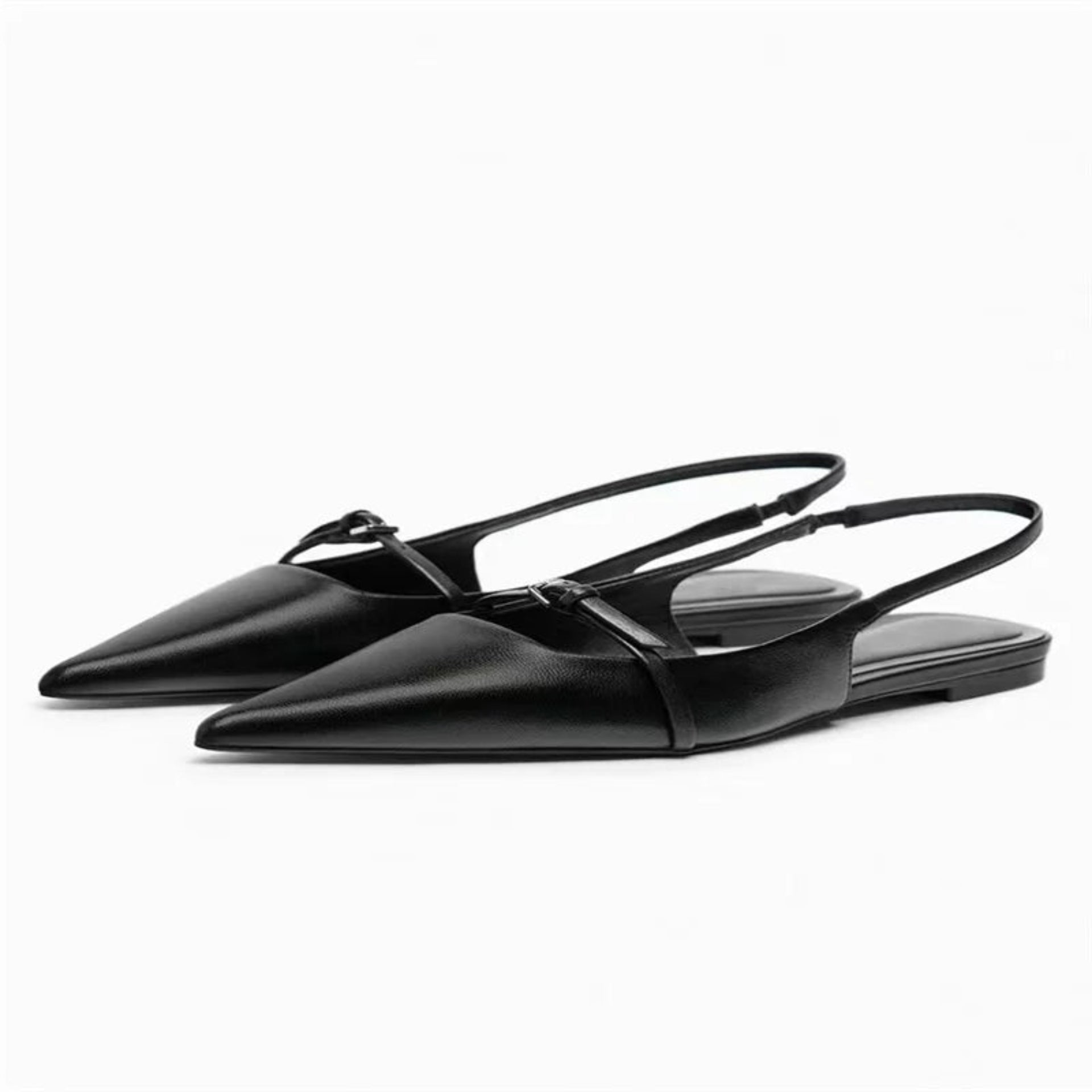 Merendy gioiello Black Slingback Mules Merendy Shoes