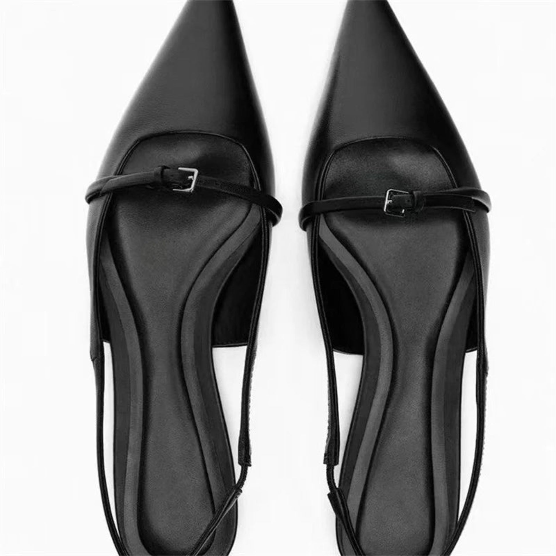 Merendy gioiello Black Slingback Mules Merendy Shoes