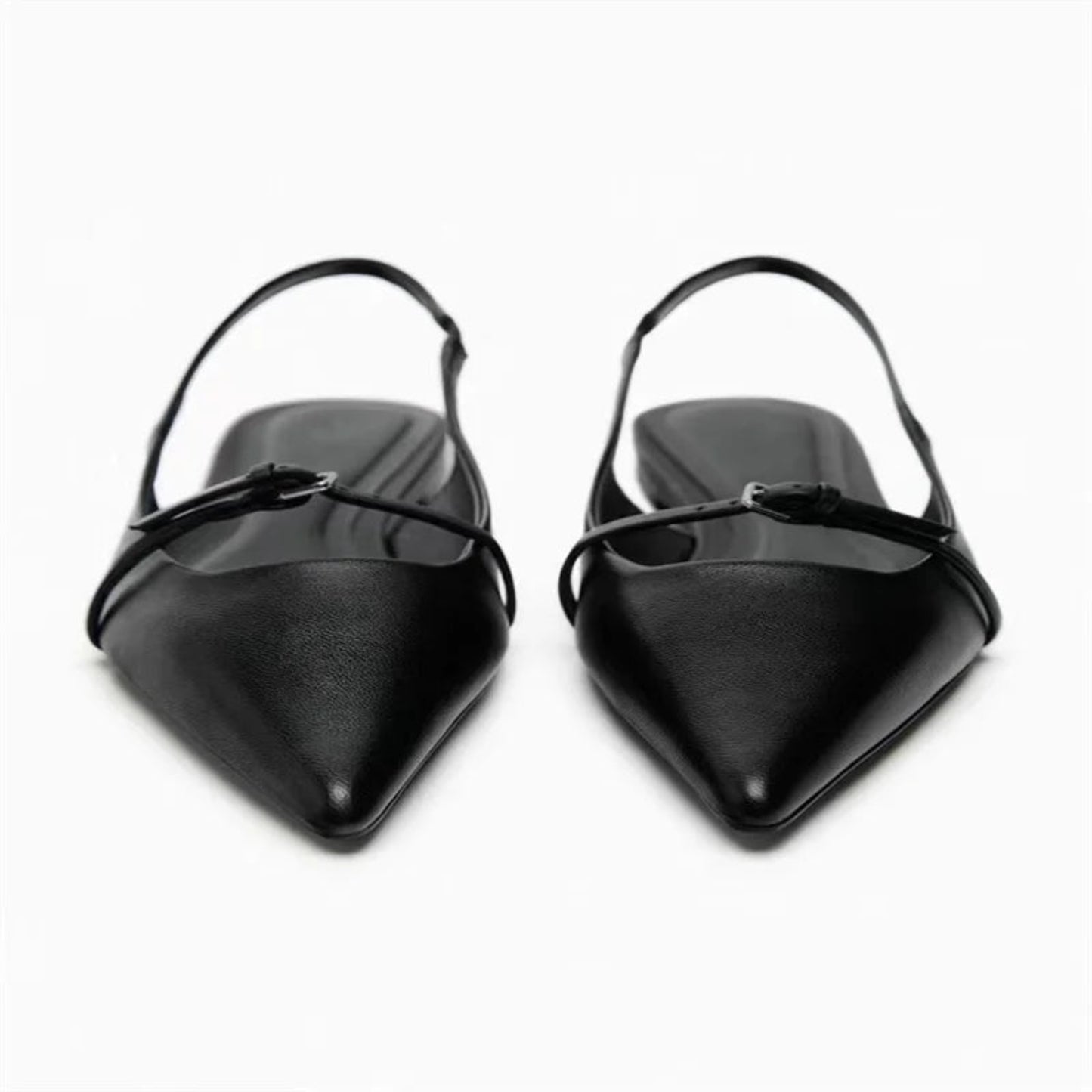 Merendy gioiello Black Slingback Mules Merendy Shoes
