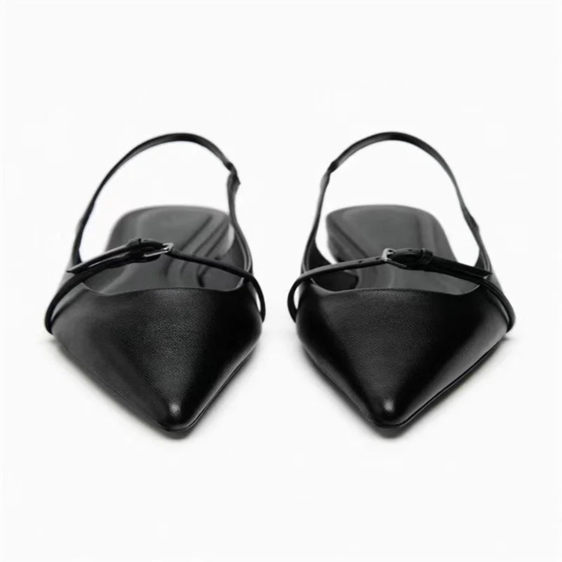 Merendy gioiello Black Slingback Mules Merendy Shoes