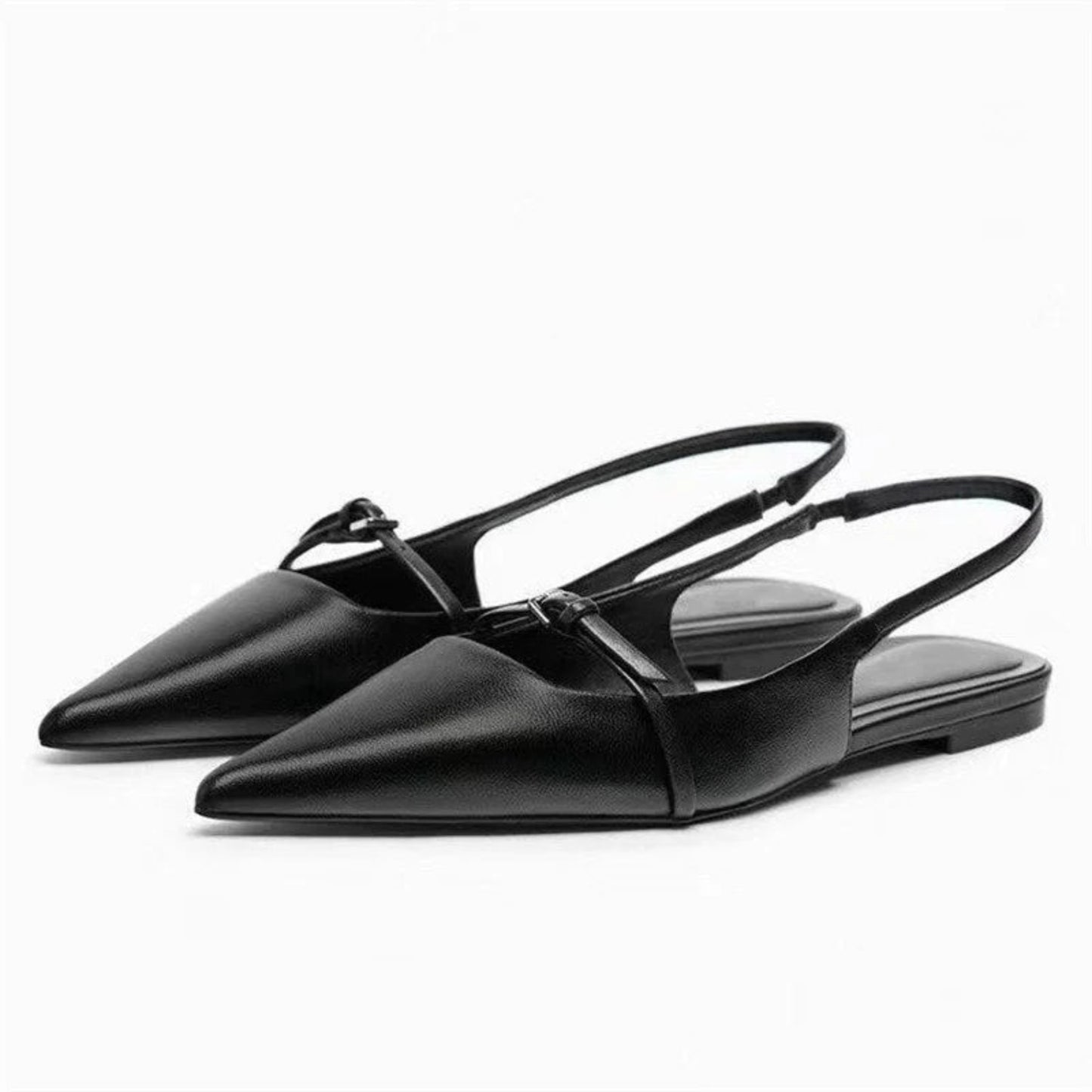 Merendy gioiello Black Slingback Mules Merendy Shoes
