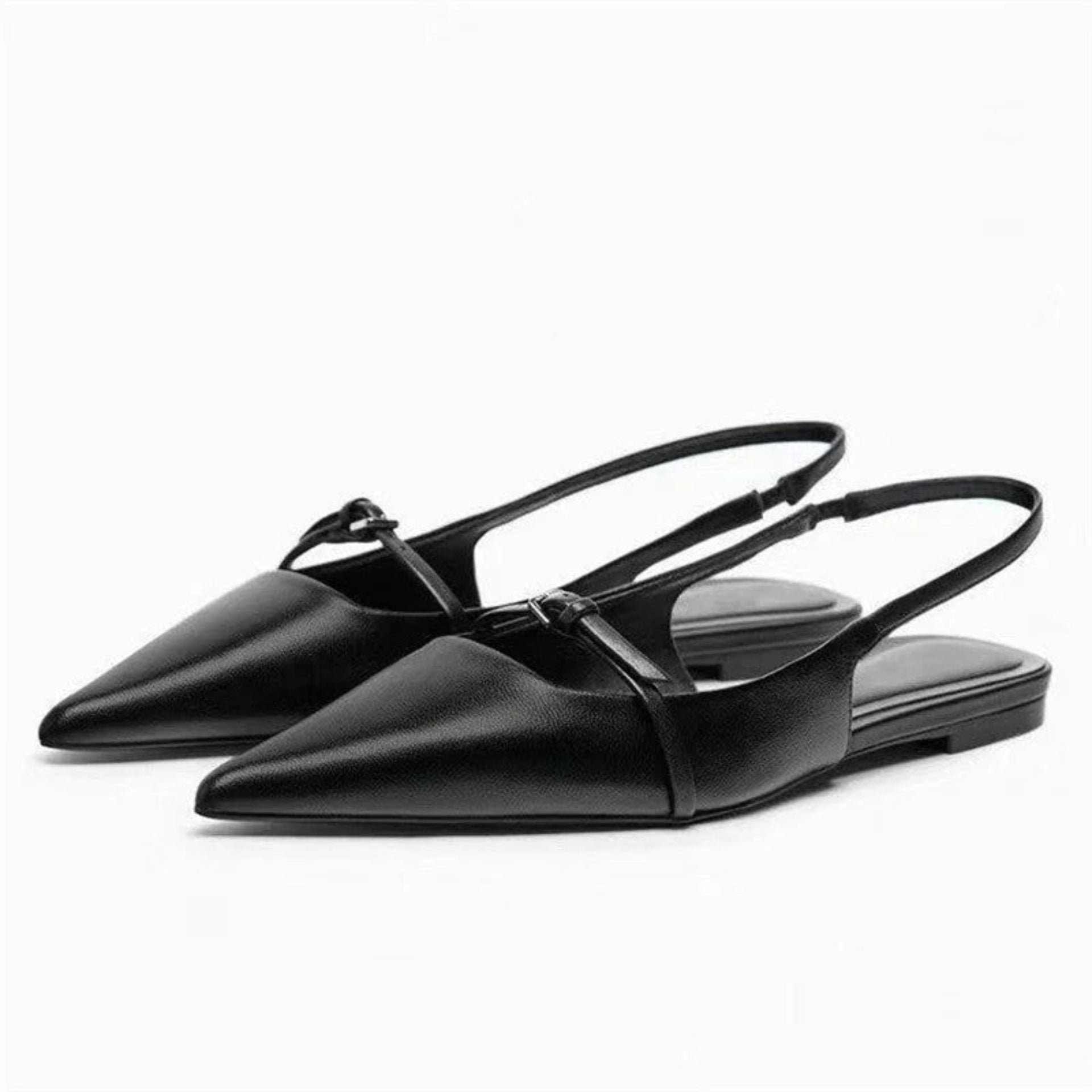 Merendy gioiello Black Slingback Mules Merendy Shoes