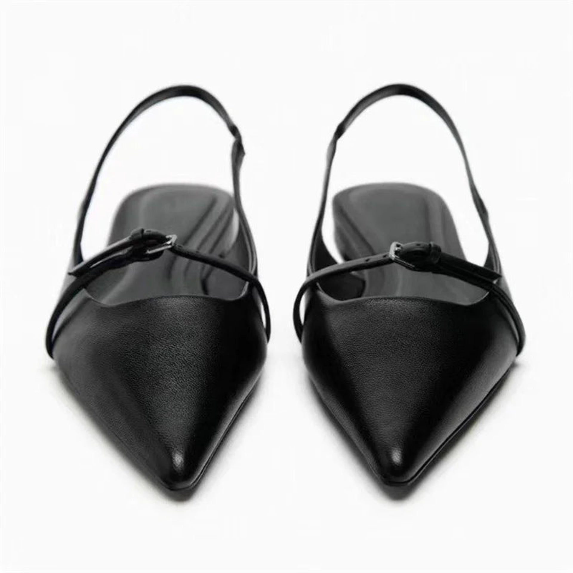 Merendy gioiello Black Slingback Mules Merendy Shoes