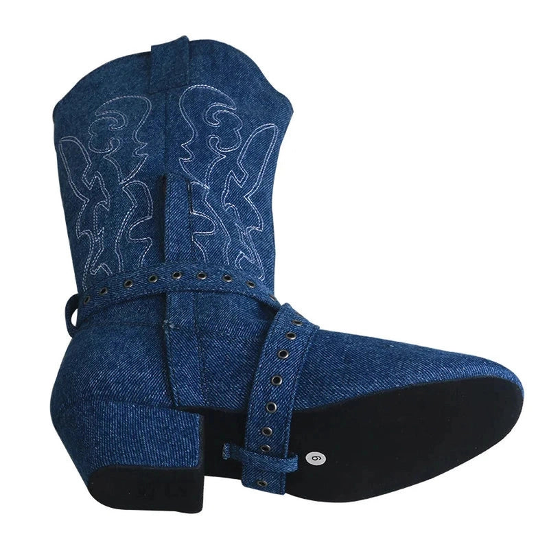 Underside showing black rubber sole and 4 cm heel, belt wrapping the ankle.
