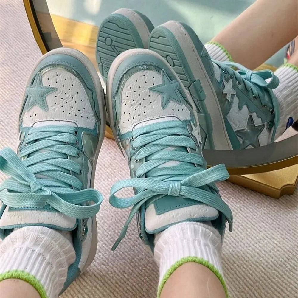 Warda cute green fruit retro sneakers Merendy Shoes
